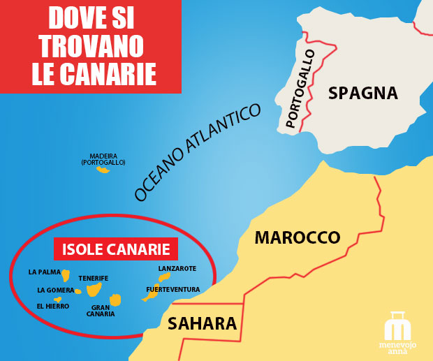 Mappa Isole Canarie: dove si trova Lanzarote